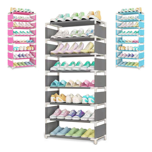 Zapatera Organizador Zapatos Mueble Rack 8 Niveles 24 Pares