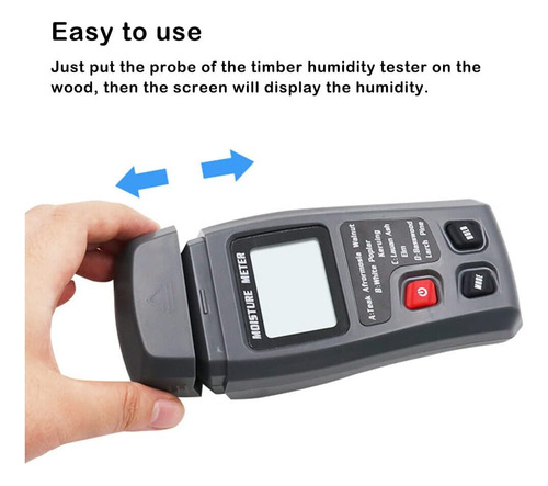 Detector De Fugas De Agua Portátil Con Higrómetro Lcd