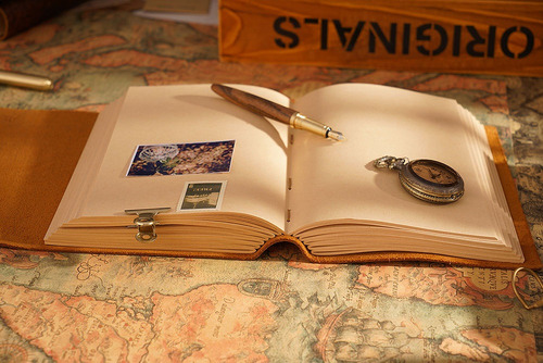 Original Handmade Sketchbook, Head Cowhide Creative Vintage