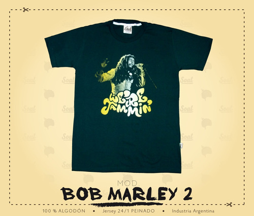 Remera Soul - Mod. Bob Marley (we´re Jammin´)