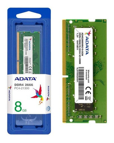 Memoria Ram Notebook Adata 8gb Ddr4 2666mhz Sodimm