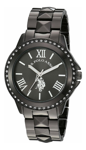 Reloj Mujer U.s. Polo Assn. Usc40082 Cuarzo 38mm Pulso Negro