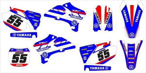 Kit Adesivo Moto Cross Trilha Yz 450f 250 2003 A 2005 Lm274