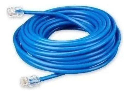 Cable De Red Lan Ethernet Utp Catg 6 P Interior 15 Mt Azul
