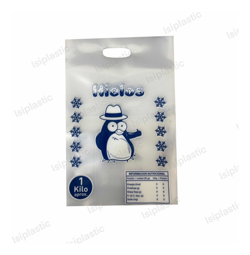 Imagen 1 de 2 de 200 Pcs Bolsa Para Envasar Hielo 1kg