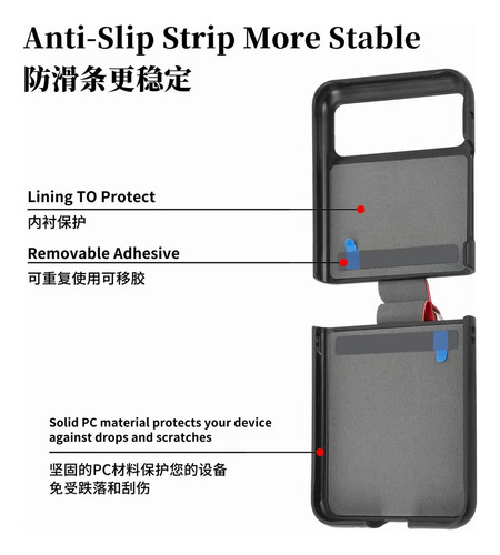 Litchi Pattern Phone Case Para Motorola Razr40 Ultra