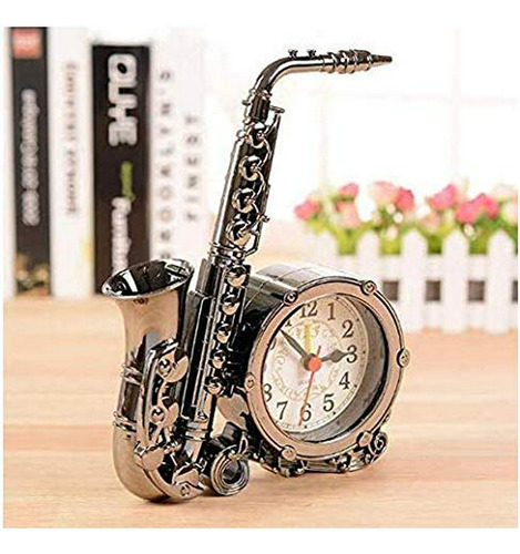 Reloj Despertador - Instrumento Musical De Saxofón De Plásti