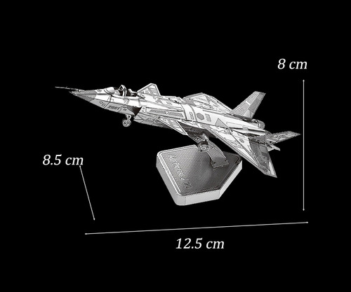 Caza J20 Rompecabezas Metal 3d