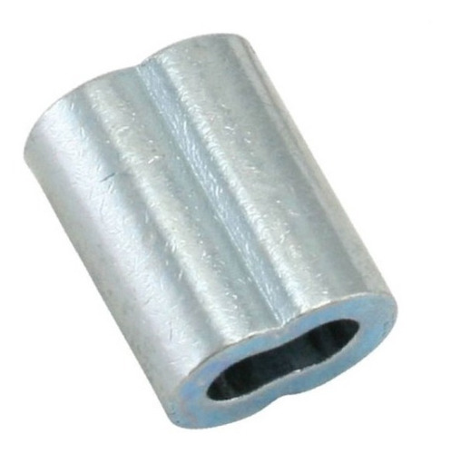 Casquillo De Aluminio Doble 1/8 Paquete Con 100 Piezas