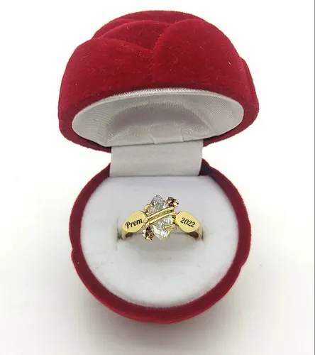 Anillo De Dama Oro Laminado Para Grado