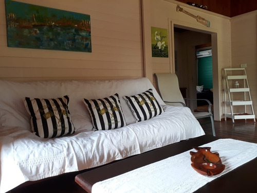 Imagen 3 de 14 de Cabaña El Bubu Ubicada En Rio Capitan Al 1000 A Metros Del Prana De Las Palmas Con Playita Privada Predio Parquizado Unico No Se Comparte 300mts2 Para 6 U 8 Personas Cuenta Con 2 Dormitorios Con Aire