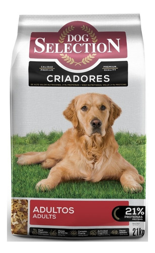 Alimento Dog Selection Criadores Criadores Razas Pequeñas para perro adulto de raza mediana y grande sabor carne y pollo en bolsa de 21 kg