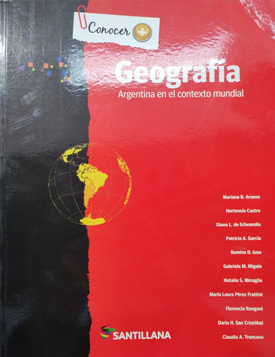 Geografia Conocer Argentina En El Contexto Mundial - Santill