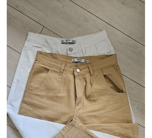 Pantalones Baggy Blanco Camel T 38