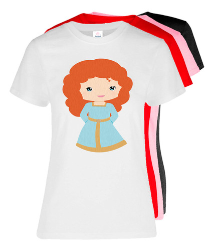 Blusa Para Dama Color Diseño Princesa Valientee #5