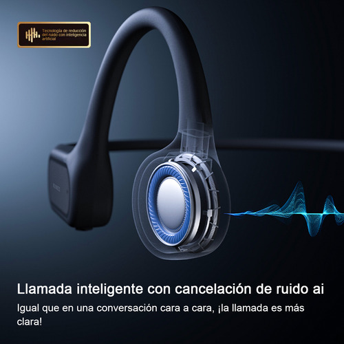 Audífonos Xundd B010 Bluetooth 5.4 Conducción Ósea Micro Sd Naranja / No Sd