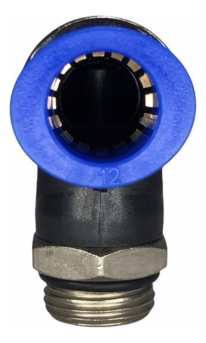 Conexão Pneumática Cotovelo Fluir Tubo 12mm X Rosca 3/8 Bsp