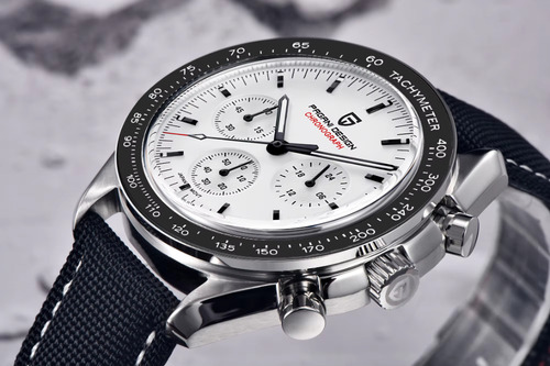 Reloj Pagani Design Pd-1701 V4 Nylon Sumergible Negro Negro Blanco