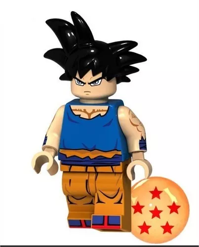 Goku Super Sayajin Deus Dragon Ball Z Heroes Blocos Boneco