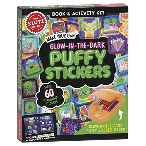 Libro Klutz: Make Your Own Glow-in-the-dark Puffy Sticke De