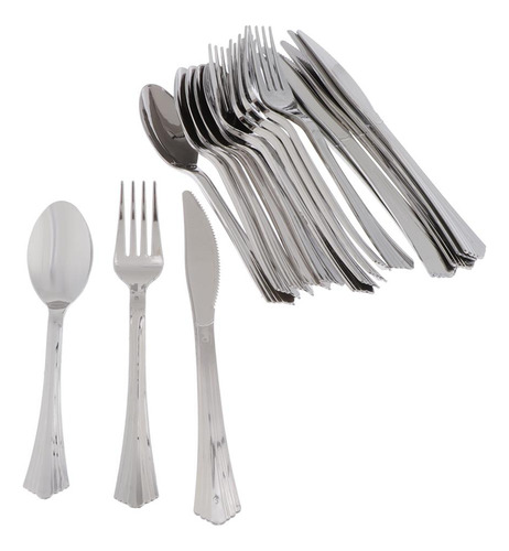 De Cubiertos Desechables 18xlarge, Tenedor De Plástico, ,