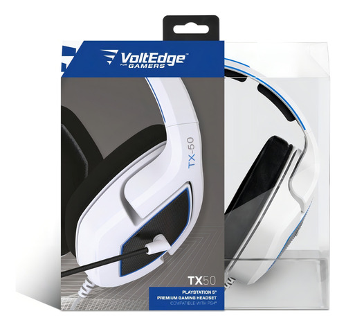 Headset Alámbrico Tx50 Voltedge Para Playstation 5, Ps4 Color Azul - Bueno (Reacondicionado)
