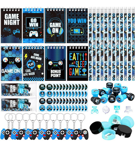 84 Pcs Video Game Party Favors Birthday Supplies Includ...