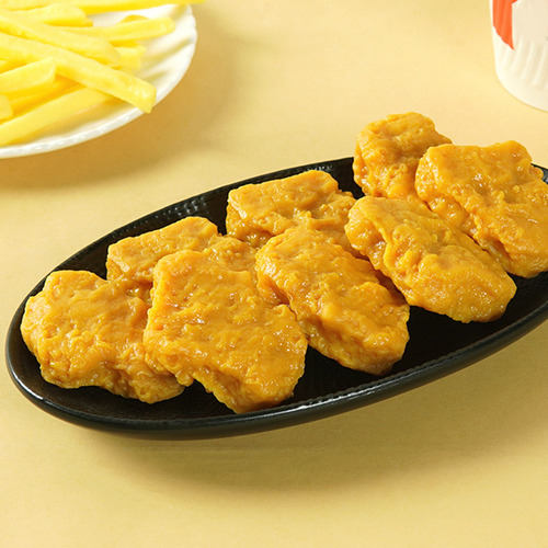 1 Juego De Patatas Fritas Falsas Modelo Pollo Frito Artifici