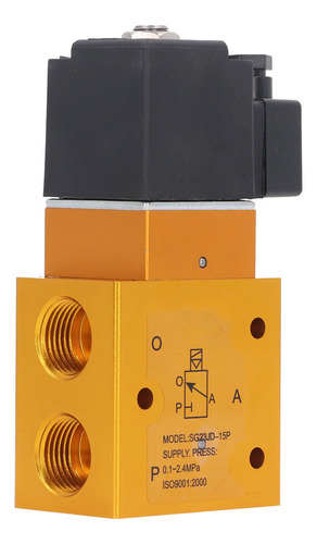 Válvula Solenoide De Aire G1/2in, 2 Posiciones, 3 Vías, 0.12