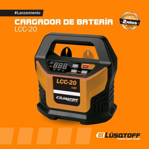 Cargador De Bateria 12v Lcc-20 Lusqtoff 20amp Pantalla Lcd