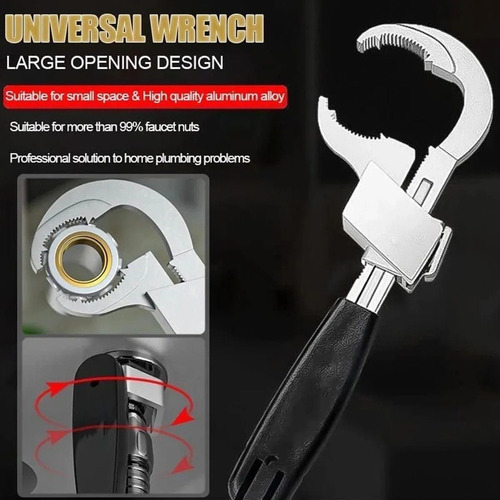 Llave Universal Multifuncional Ajustable De Doble Cabeza