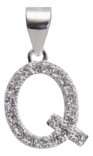 Dije Letra, Inicial,regalo De Plata Fina 925 De La A A La Z Color Plateado Q