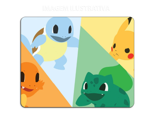 Imagem 2 de 3 de Mouse Pad Pokemon Personalizado