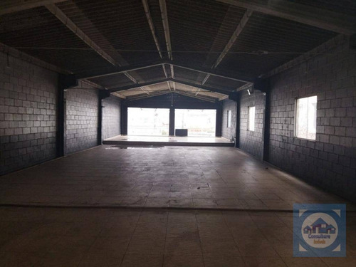 Galpão Para Alugar, 280 M² Por R$ 5.400,00/mês - Vila São Jorge - São Vicente/sp - Ga0044