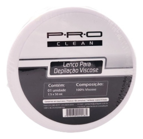 Kit C/4 Lenço Para Depilação Viscose Pro Clean Rolo 50m