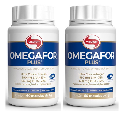 Omegafor Plus Omega 3 60 Capsulas Vitafor