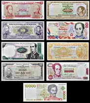 Comprar Set De Billetes Venezolanos Antiguos De Colección