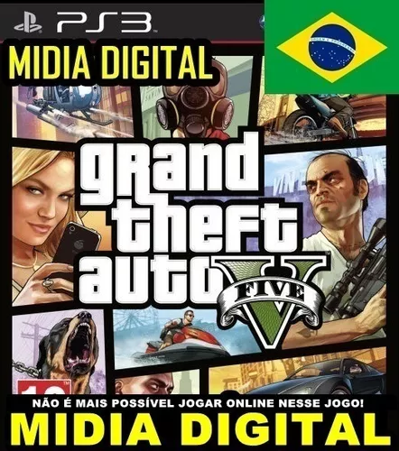 Jogo Grand Theft Auto V Gta 5 Ps3 Mídia Física Frete Grátis