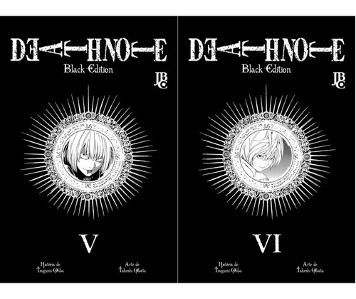Kit Death Note Black Edition Vol 5 E 6 Mangá Lacrado Jbc