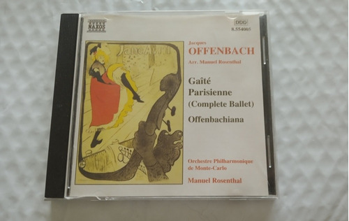 Cd Jacques Offenbach - Gaité Parissiene, Offenbachiana Naxos