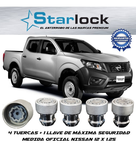 Kit De Seguridad Starlock Nissan Frontier 12x1.25 Unicos