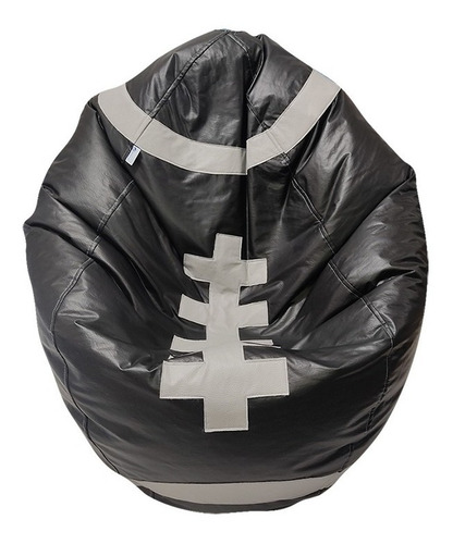 Puff Balón De Americano, Almohada De Color Negro/gr