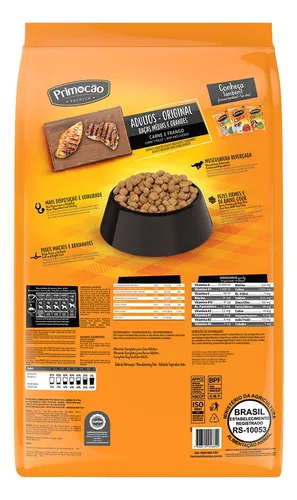 Alimento Primoção Premium Original  para perro adulto de raza mediana y grande sabor carne y pollo en bolsa de 10.1kg