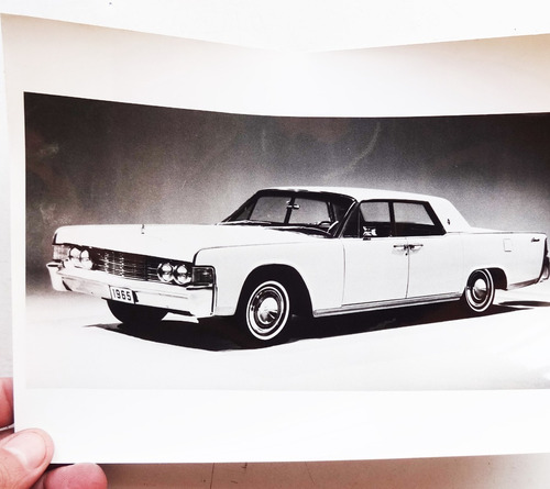 Foto Antigua Lincoln Continental 1965 No Folleto 