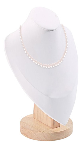 Soporte De Busto De Joyería De Maniquí, Madera M Blanco M