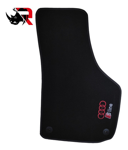 Imagen 2 de 6 de Tapete De Alfombra Automotriz Compatible Con Audi S Line