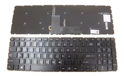 Teclado Toshiba Satellite P55w-c5314 P55w  Ingles Iluminado