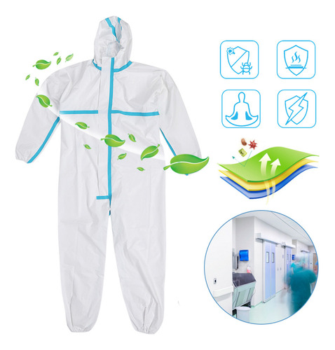 Traje De Protección General De Seguridad, Mono Con Capucha P