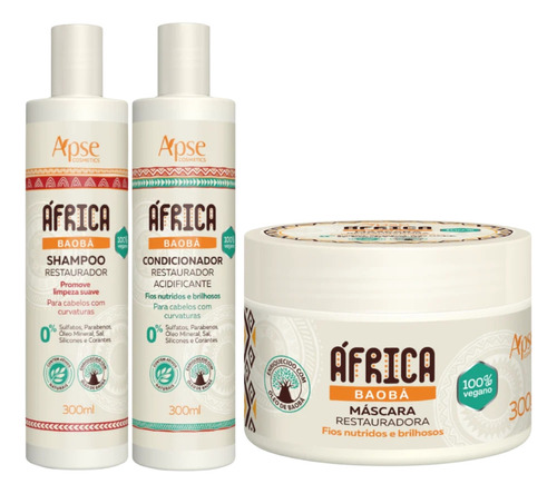  Produtos de Beleza Apse África Baobá restauração, nutrição, brilho
