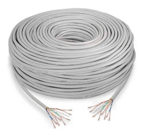 Cable Ethernet Utp Cat 5e Bobina 100 Metros Lan Tienda Mdj